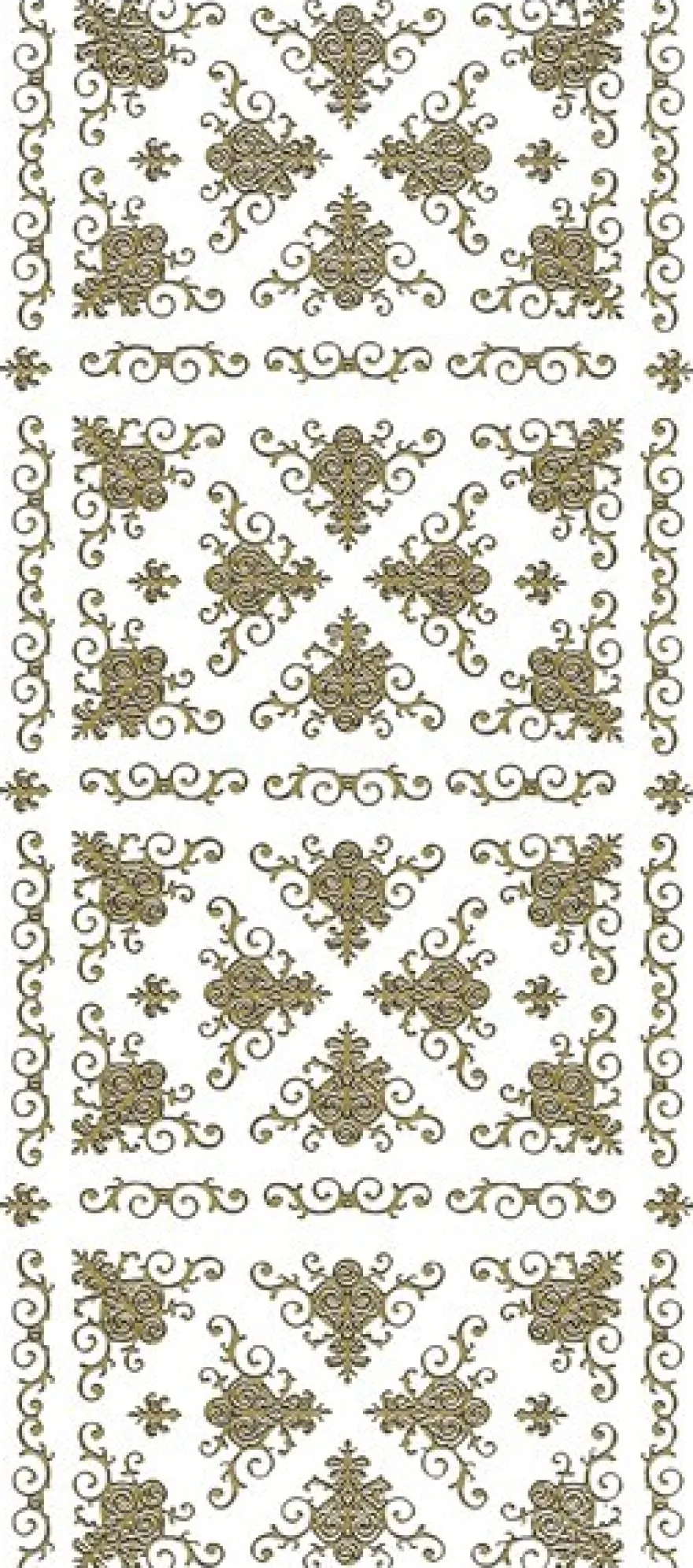 Sticker, edle Eck-Ornamente, gold