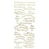 Sticker "Einladung zur Hochzeit", gold