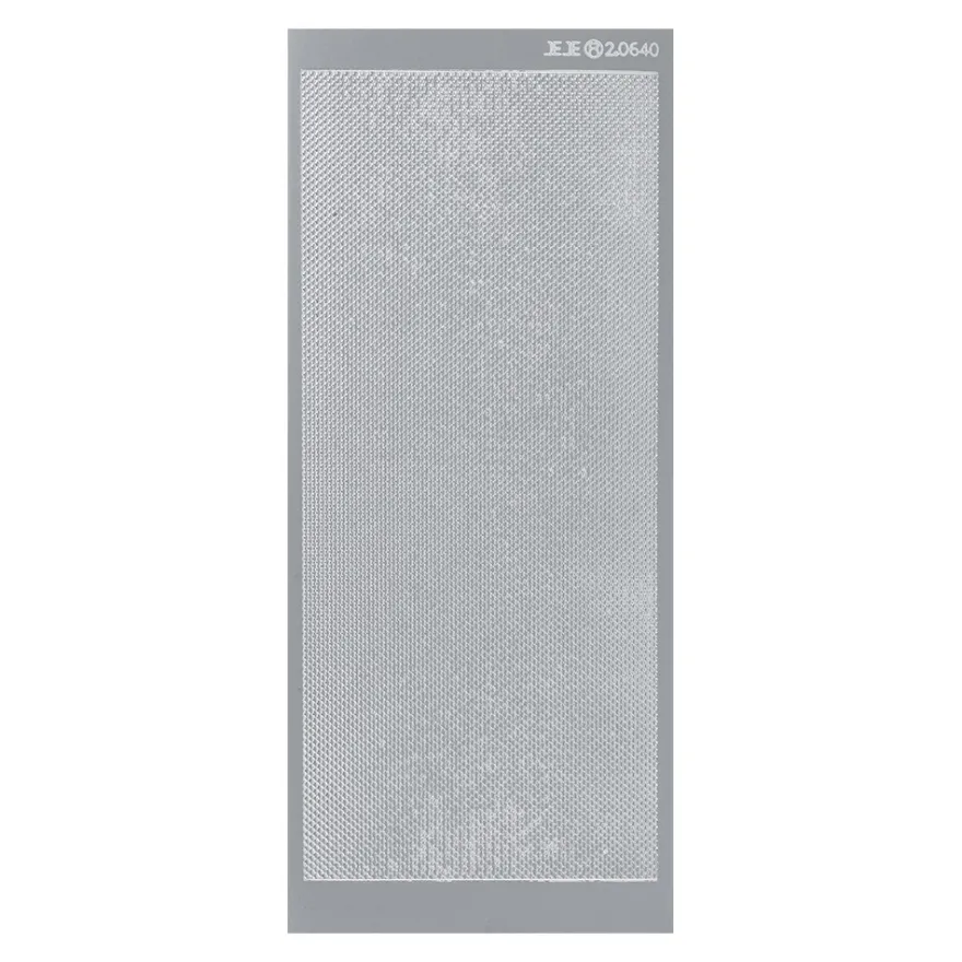 Sticker, feine Bordüren, Perlmuttfolie, silber