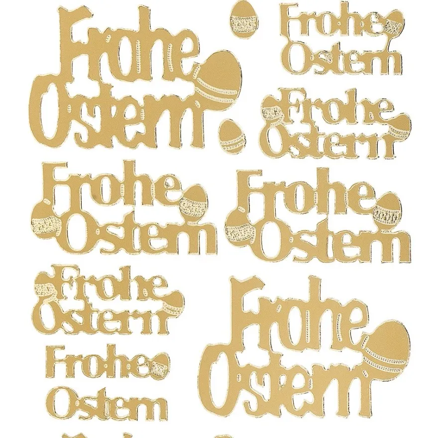 Sticker Frohe Ostern, gold