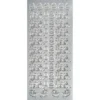 Sticker Frohe Ostern, Perlmuttfolie, silber