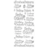 Sticker Frohe Ostern, silber