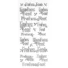 Sticker, Frohes Fest, Diamantfolie, silber