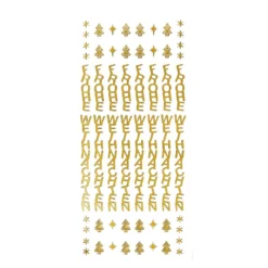 Sticker Frohe Weihnachten, gold