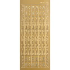 Sticker Frohe Weihnachten, gold