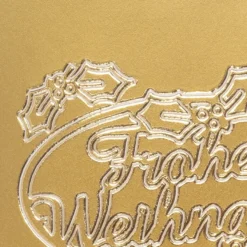 Sticker, Frohe Weihnachten, gold