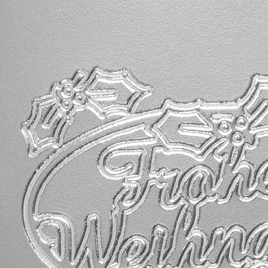 Sticker, Frohe Weihnachten, silber