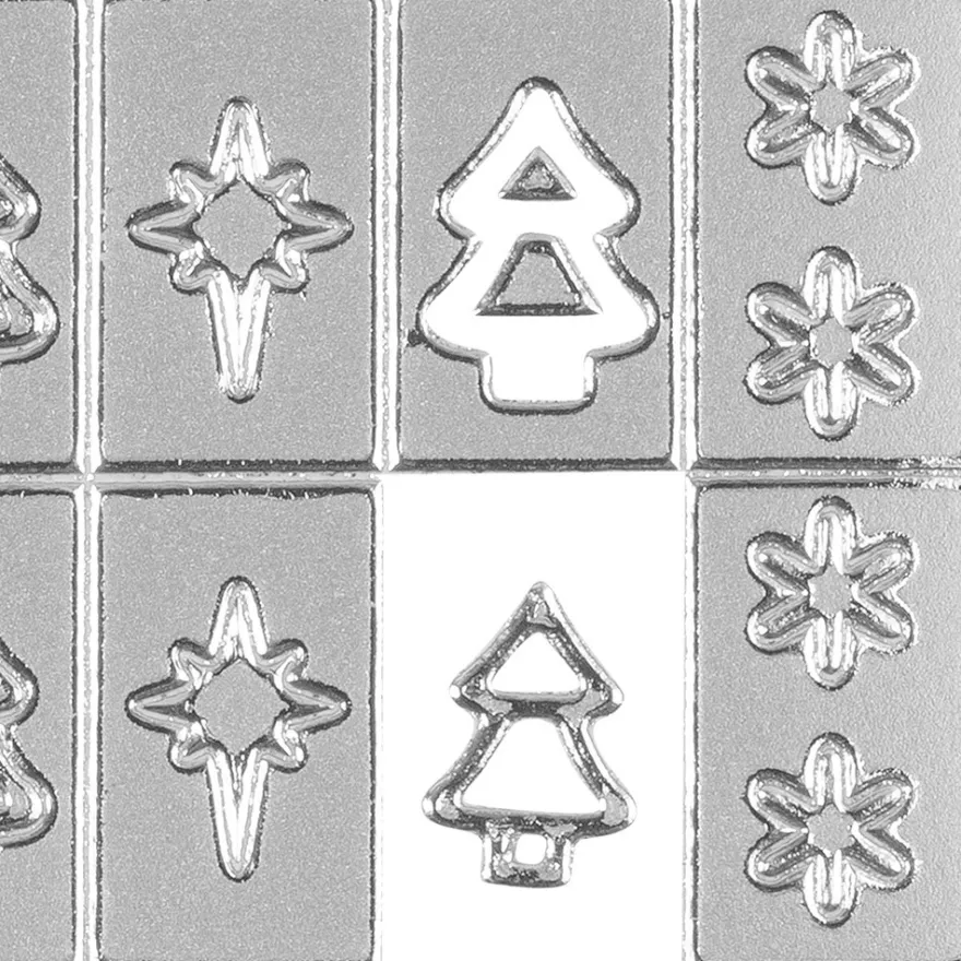 Sticker Frohe Weihnachten, silber