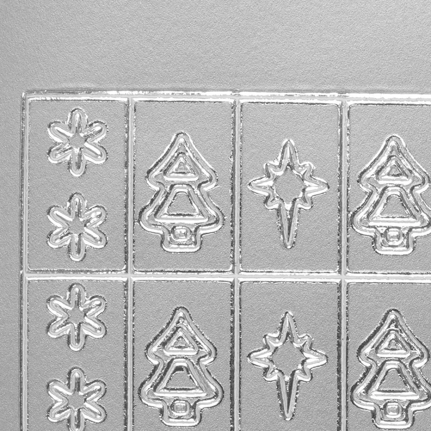 Sticker Frohe Weihnachten, silber