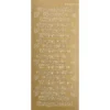 Sticker "Gesegnete Weihnachten", gold