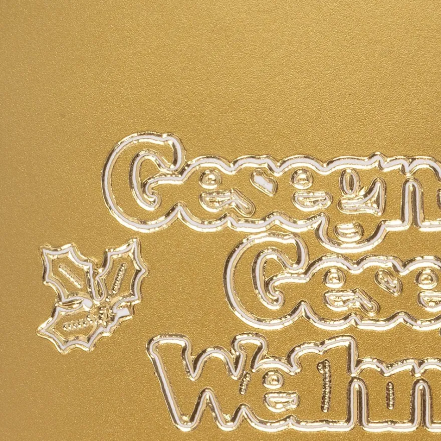 Sticker "Gesegnete Weihnachten", gold