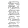 Sticker, Herzlichen Glückwunsch, Diamantfolie, silber