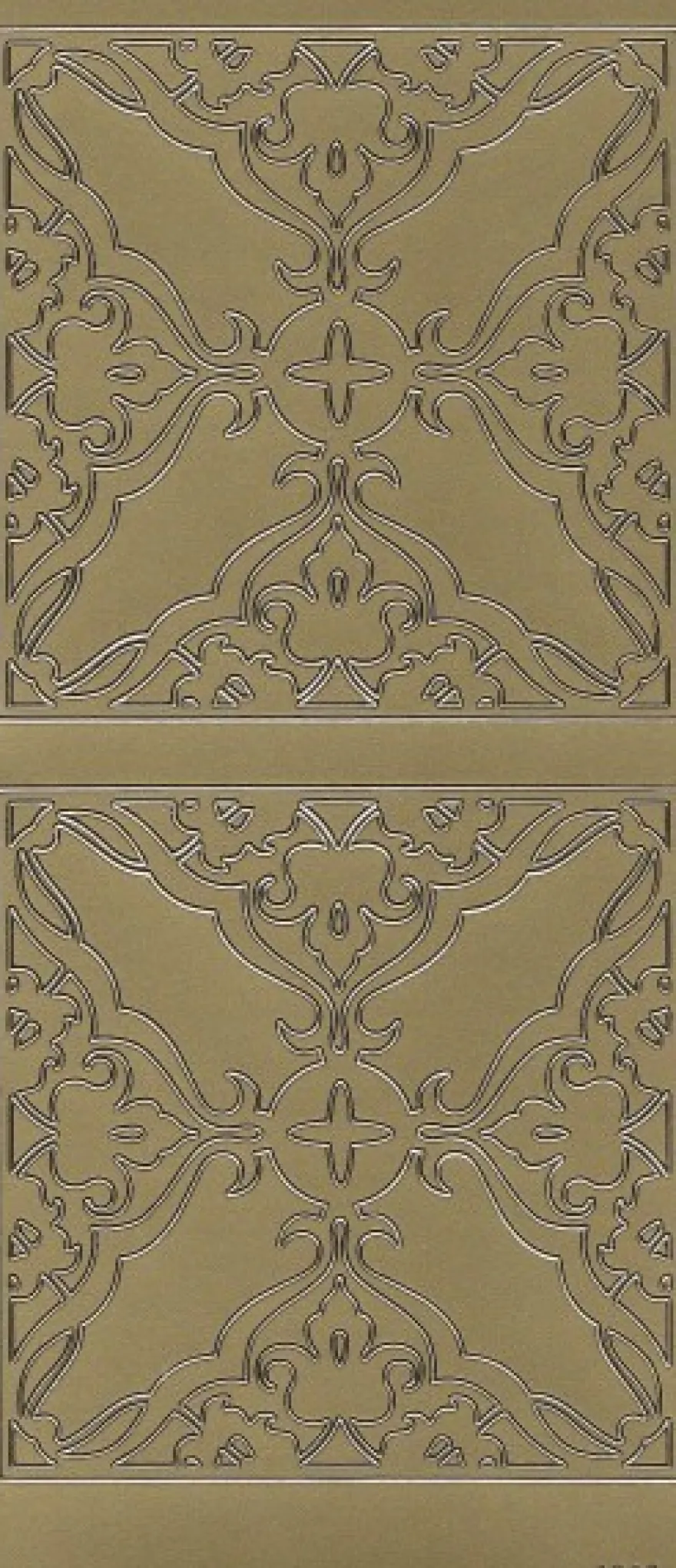 Sticker, Hintergrundornamentik Schnörkel 1, gold