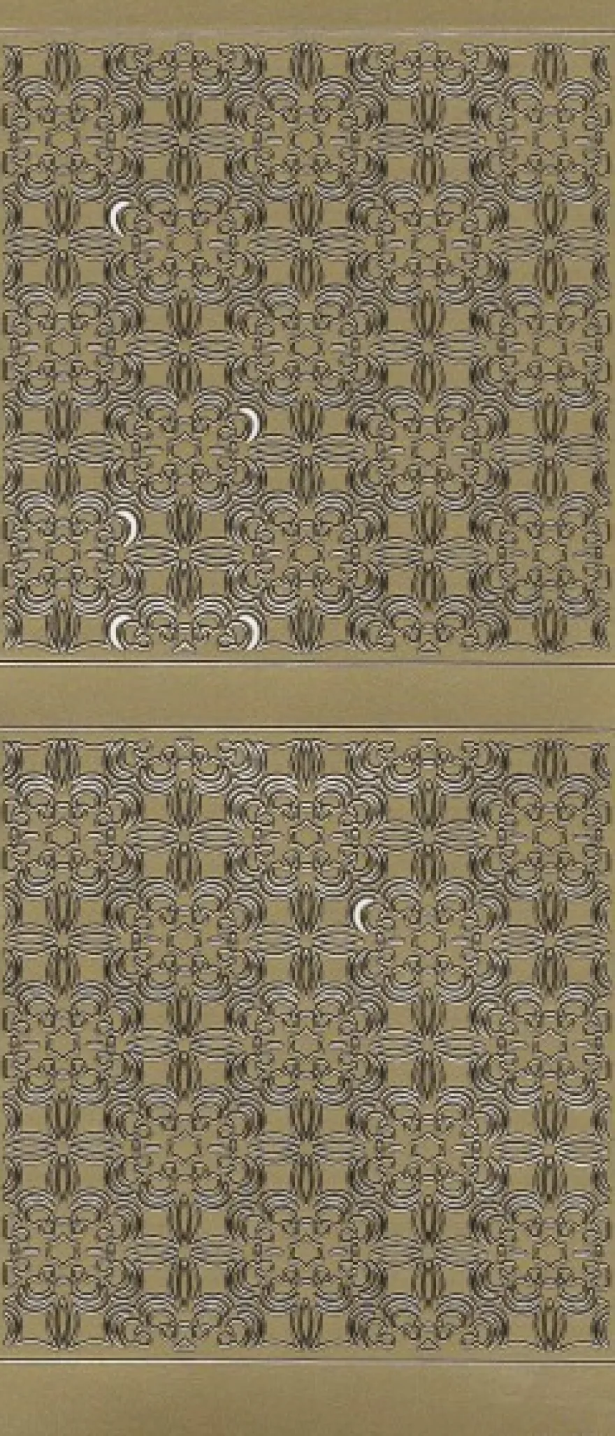 Sticker, Hintergrundornamentik Floristik 1, gold