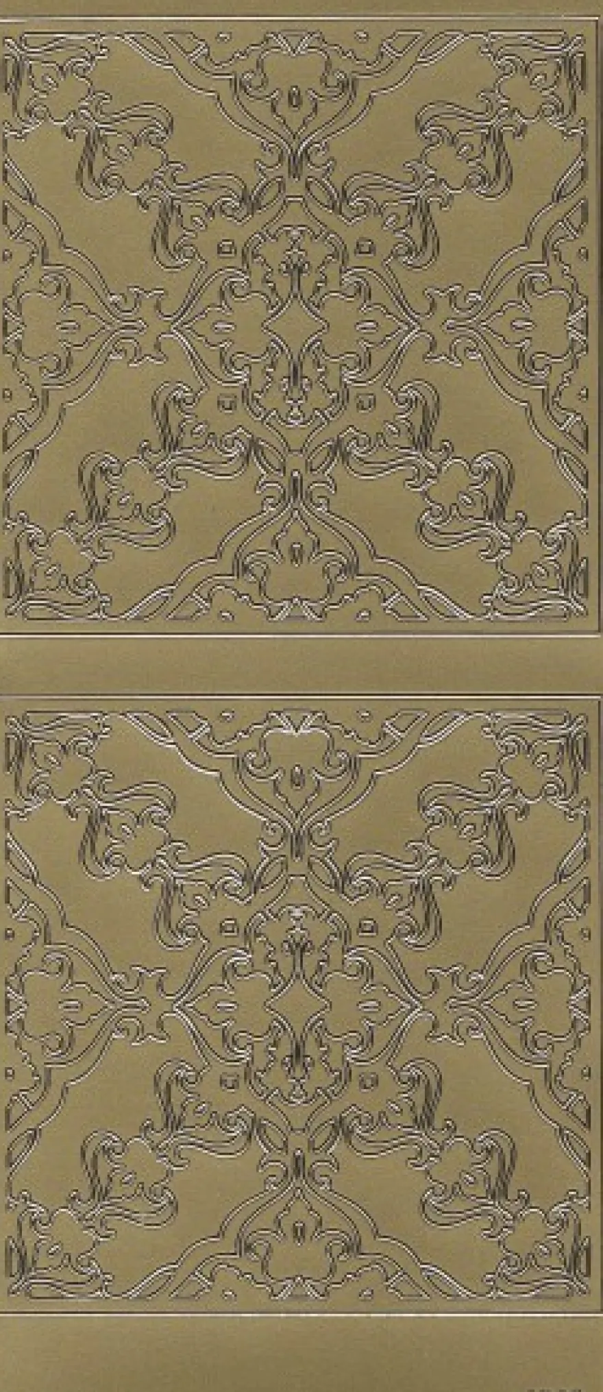 Sticker, Hintergrundornamentik Schnörkel 2, gold