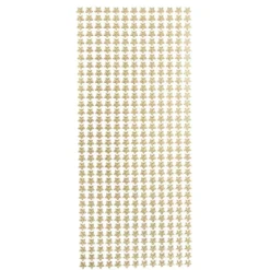 Sticker, kleine Sterne, Perlmuttfolie, gold
