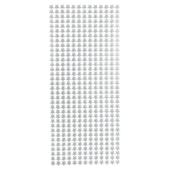 Sticker, kleine Sterne, Perlmuttfolie, silber