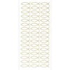 Sticker, Konfirmation/Fisch, gold