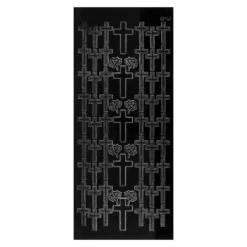 Sticker, Kreuze 2, Lackfolie, schwarz