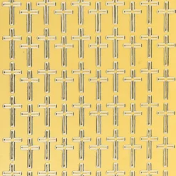 Sticker, Kreuze, Spiegelfolie gold