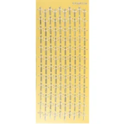 Sticker, Kreuze, Spiegelfolie gold