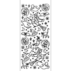 Sticker, Lackfolie, Halloween 1, schwarz
