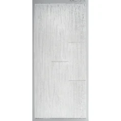 Sticker, Linien, Perlmuttfolie, silber
