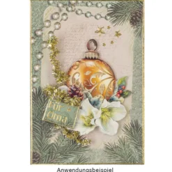 Sticker, Linien, Perlmuttfolie, gold