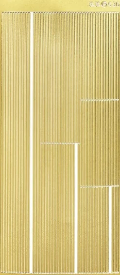 Sticker, Linien, Perlmuttfolie, gold