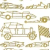 Sticker, Motiv Auto, gold