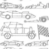 Sticker, Motiv Auto, silber