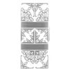Sticker ornamentale Ecken & Linien, silber