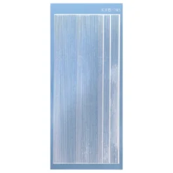 Sticker, schmale Linien, in 3 Breiten, Spiegelfolie hellblau