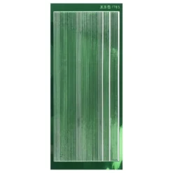 Sticker, schmale Linien, in 3 Breiten, Spiegelfolie grün