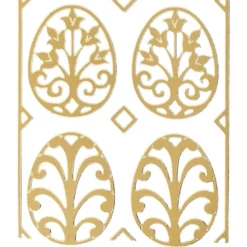 Sticker Schmuck-Ostereier, gold