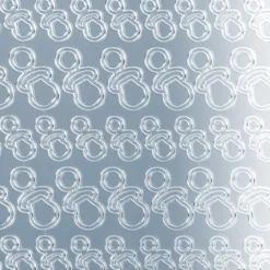Sticker, Schnuller, Spiegelfolie, hellblau