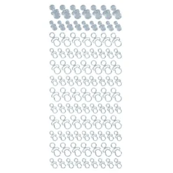 Sticker, Schnuller, Spiegelfolie, hellblau
