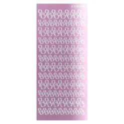 Sticker, Schnuller, Spiegelfolie, rosa