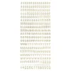 Sticker, Schrift, abc, Kleinbuchstaben, Spiegelfolie, gold
