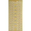 Sticker, Schrift, Alles Gute, Perlmuttfolie, gold