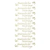 Sticker, Schrift, Besinnliche Feiertage, Perlmuttfolie, gold