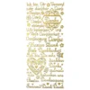 Sticker, Schriften, "Danke", uvm., Spiegelfolie, gold