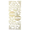 Sticker, Schriften, "Für Dich/Euch", uvm., Perlmuttfolie, gold