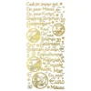 Sticker, Schriften, "Geld/Gutschein", uvm., Spiegelfolie, gold