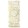 Sticker, Schriften, "Gratulation/Applaus", uvm., Spiegelfolie, gold