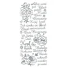 Sticker, Schriften, "Kopf hoch/Gute Besserung", uvm., Perlmuttfolie, silber