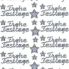 Sticker, Schrift, Frohe Festtage, silber