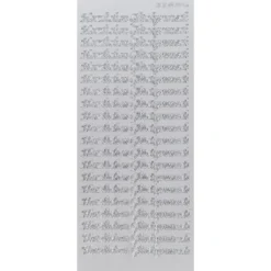 Sticker, Schrift, Herzlichen Glückwunsch, Spiegelfolie, silber