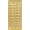 Sticker, Schrift, Liebe Grüße, Perlmuttfolie, gold