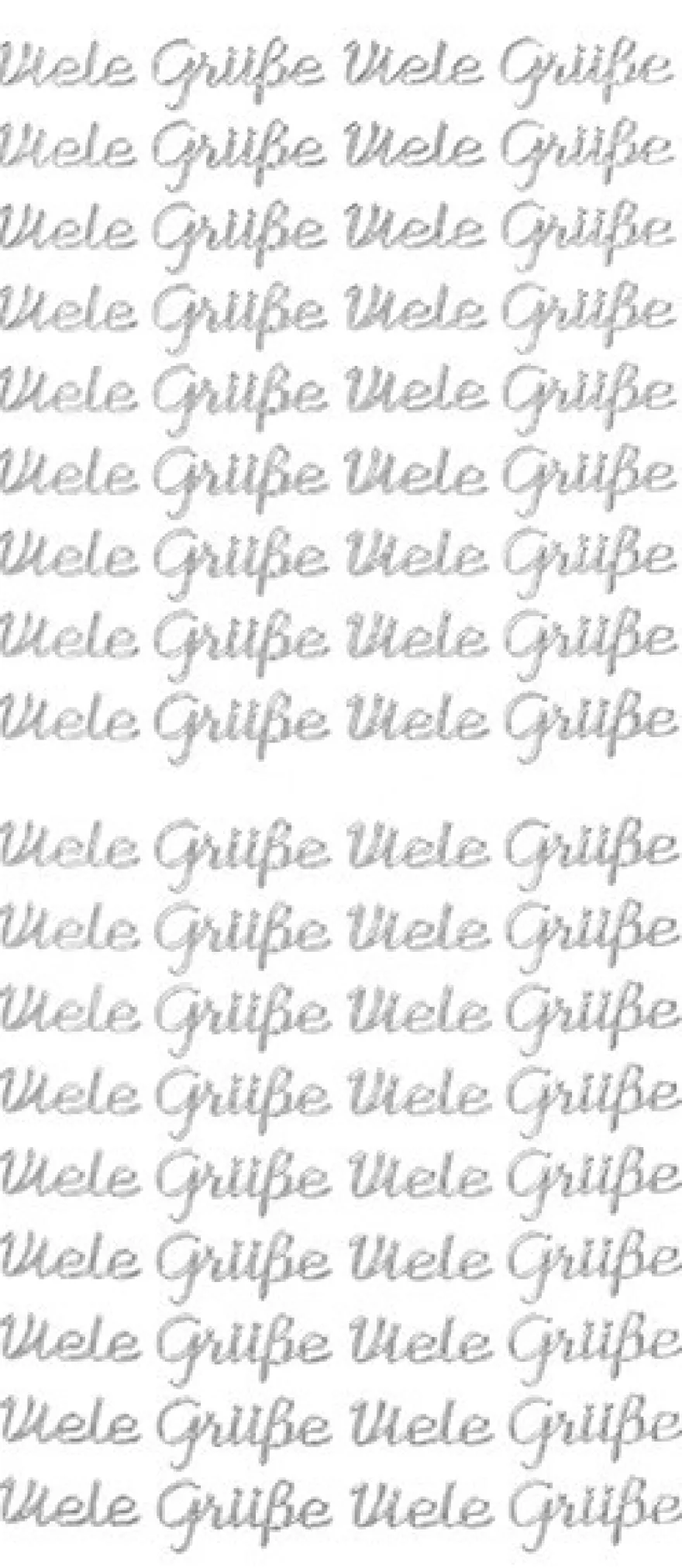 Sticker, Schrift, Viele Grüße, silber